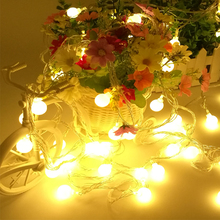 Guirnalda de bolas navideñas de 5m y 20 guirnaldas de luces Led, lámpara de mesita de noche para jardín, fiesta, decoración de boda, 220V y 110V 2024 - compra barato