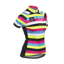 JIASHUO-ropa de ciclismo para mujer, camisetas de colores de líneas de colores, equipo de carreras profesional, ropa transpirable, novedad de 2017 2024 - compra barato