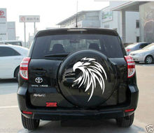 HotMeiNi 60CM*50CM Car White Flying Eagle Flame Spare Tire Cover Decal for RAV4 RAV 4 CG295 Vinyl Graphic Sticker Graphics Decal 2024 - buy cheap