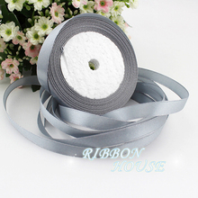 (25 yards/roll) 3/8" 10mm Silver Gray Single Face Satin Ribbon Gift Christmas Ribbon Webbing Decoration Ribbons 2024 - buy cheap
