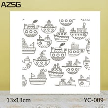 AZSG Ship Clear Stamps/Seals For DIY Scrapbooking/Card Making/Album Decorative Silicone Stamp Crafts 2024 - buy cheap
