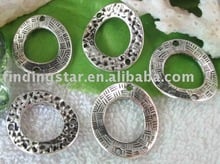 Бесплатная доставка 100 шт. тибетский серебряный круглый соединитель A10445 2024 - купить недорого