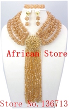 Crystal Beads Balls Jewelry Set African Beads Necklace Set Wedding Gift Necklace Set Free Shipping BS401-4 2024 - buy cheap