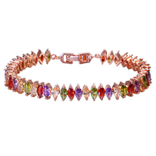 Bettyue-pulsera de eslabones de cadena clásica Multicolor para mujer, joyería de cristal de circonita cúbica AAA, regalo de fiesta de boda 2024 - compra barato