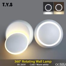 Modem LED Wall Lamp Adjustable Bedside Sconce Wall Lights For Home Round Lamp Creative Aisle Bedroom Living Room Indoor Lighting 2024 - buy cheap