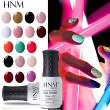 HNM 8 мл конфетный цвет 58 цветов Гель-лак для ногтей Краска для ногтей гель лак Длительное впитывание лак основа верхнее покрытие полуперманентный лак 2024 - купить недорого