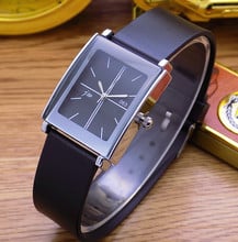 Relógio de quartzo com pulseira de couro, relógio de quartzo da moda jw casual para homens e mulheres, com pulseira de couro 2024 - compre barato