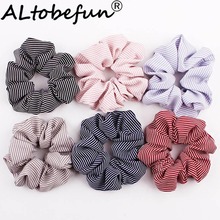 ALTOBEFUN Girl Striped Hair Circle Female Fashion Creative Hair Accessories Woman Literary Hair Ring TC039-4 2024 - buy cheap