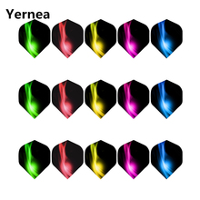 Yernea New Darts Flight 15Pcs/5set Professional 2D Dart Flight Color Aurora Tail Dart Accessories Wholesale 2024 - buy cheap