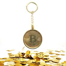1pc Detachable Plated DIY Commemorative Coin Keychain Ring Souvenir for Bitcoin Gift Home Decoration Hot 2024 - buy cheap