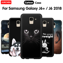 Jurchen-capa para celular, de silicone macio, personalizável, para samsung galaxy j6 + j6 plus, 2018 2024 - compre barato