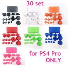 30 компл. L1 R1 L2 R2 кнопки для PS4 Pro контроллер Thumbstick колпачок кнопки комплект для PS4 4,0 JDS 040 JDM 040 ремонт контроллера 2024 - купить недорого