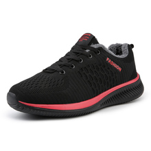 Большие размеры 38-45, зимние мужские спортивные кроссовки, легкие дышащие кроссовки для бега для взрослых, сохраняющие тепло zapatillas hombre 2024 - купить недорого
