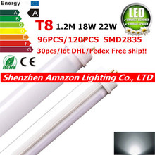 high quality 4ft 1.2m 1200mm G13 T8 Led Tubes Led Bulbs High Super Bright 18W 22W 3000K-6500K Warm/Natural/Cool White Led Light 2024 - buy cheap