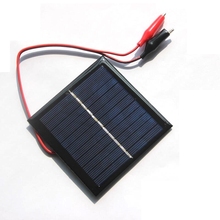 BUHESHUI 1W 5.5V Solar Panel +Clip Polycrystalline Solar Cell Battery Charger System For 3.7V Light Toy Education Epoxy 95*95MM 2024 - buy cheap