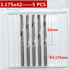 4mm*42mm-5PCS,Freeshipping,CNC wood tools,carbide End Mill,woodworking insert router bit,Tungsten milling cutter,MDF,PVC,Acrylic 2024 - buy cheap