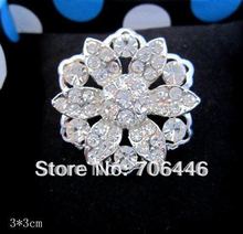 Nice Silver Plated Alloy Rhinestone Crystal Small Flower Jewelry Brooch pin 2024 - buy cheap