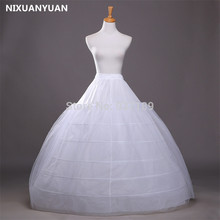 6 Hoops For Ball Gown Petticoats White Petticoat Crinoline Underskirt Big Ruffle Wedding Accessories Tulle Underskirts 2024 - buy cheap