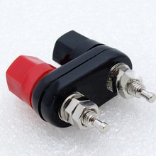 4pcs High quality Banana connector Nickel-plated  Terminals  Red and black double-linked Siamese posts 2024 - buy cheap