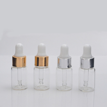 MUB - 5ml (100pcs/lot) Portable Mini Glass Dropper Bottle For Essential Oil Sample Vials Refillable Perfume Bottles Travel Case 2024 - buy cheap