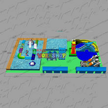 Parque Acuático inflable, parque temático, proyecto personalizado, OEM, ODM Factory 2024 - compra barato