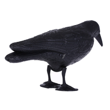 Декоративный отпугиватель птиц, черный пластиковый прибор для снятия ворон, охоты, приманки, садовый прибор для борьбы с вредителями 2024 - купить недорого