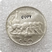 1924,1928  Italy 50 Centesimi Coin COPY commemorative coins-replica coins medal coins collectibles 2024 - buy cheap