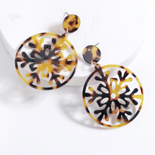 Vintage Snowflake Earrings for Women Hollow Oversize Geometric Earrings Statement Acrylic Dangle Drop Earrings Fashion Jewelry 2024 - buy cheap