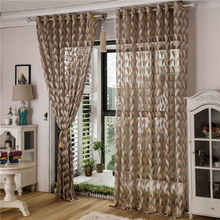 NAPEARL 1 Piece Feather jacquard curtains luxury tulle panel sheer fabrics custom made ready made living room bedroom modern 2024 - buy cheap