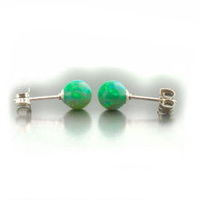 925 sterling silver Women Earring Green Fire Opal Earring white Gold Color Opal Stud Earrings Free Shipping 2024 - buy cheap