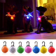 LED Flashlight Dog Cat Collar Glowing Pendant Night Safety Pet Leads Necklace Luminous Bright Decoration Collars For Dogs 2024 - купить недорого