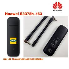 Megafon Unlocked Huawei E3372h/s-153 150Mbps 4G Wireless Modem USB Dongle Mobile Data Card plus 2pcs antenna 2024 - buy cheap