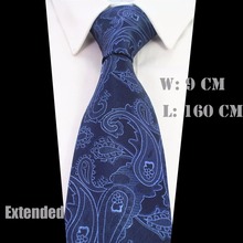 Ricnais 9cm Wide Ties For Men  Floral Paisley Big Size Man Silk Neck Ties Formal Dresses Suit Wedding Party Luxury Cravate 2024 - buy cheap