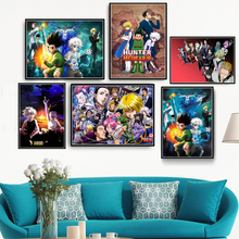 Cartazes E Estampas de Hunter x Hunter Clássico Anime Japonês Caçoa o Presente Pintura Da Lona Arte Da Parede Pictures Para Sala de estar Em Casa decoração 2024 - compre barato