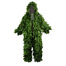 Woodland Military Camouflage Ghillie Suits Breathable Mesh+Green Leaves Sniper Clothes for Forest Hunting Sniper Ghillie Suits 2024 - buy cheap