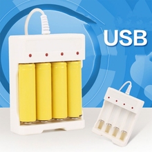 2020 novo 1.2V Universal Inteligente 4-Slot Para AA/AAA Bateria Recarregável Adaptador de Carregador USB Plug 2024 - compre barato