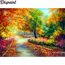 Pintura completa quadrada/broca redonda 5d diy pintura de diamante "árvore da estrada" bordado ponto de cruz 3d decoração de casa a11640 2024 - compre barato