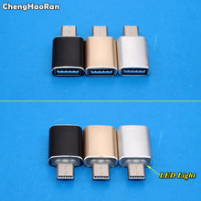 ChengHaoRan USB 3,0 Женский к Type C USB 3,1 Мужской OTG адаптер конвертер для Xiaomi 4C 4S 5S Plus для Oneplus 3T 2 3 2024 - купить недорого