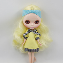 Кукла Обнаженная с длинными желтыми волосами, Заводская кукла, кукла с большими глазами, подходит для шарнирной куклы «сделай сам»