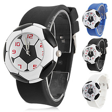 Fashion Children Boy's Girl students Unisex Football Style Silicone Strap Quartz Wrist Watch 2024 - buy cheap
