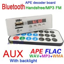 DC 5V-12V Digital LED Bluetooth 4,2 manos libres MP3 FLAC WAV WMA Audio decodificador placa teléfono BT APP TF USB receptor FM 2024 - compra barato