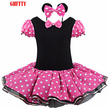 Baby Girl Dresses For Girls Minnie Mouse Party Fancy Costume Cosplay Girl Ballet Tutu Dress+Ear Headband Girl Polka Dot Clothing 2024 - buy cheap