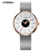 SINOBI-reloj ultra delgado para mujer, pulsera de acero inoxidable, femenino 2024 - compra barato