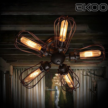 EKOO Retro Vintage Industrial Petal 5 Bulbs Chandelier lamp Steampunk Light for living room bar lighting 2024 - buy cheap