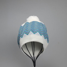 Inverno Quente De Pelúcia Chapéus Mulheres Chapéu Feito Malha parágrafo Marca Grosso Casuais Cap Fêmea Chapéu do Inverno Bola de Pêlo Pompom Chapéu Gorro gorro 2024 - compre barato