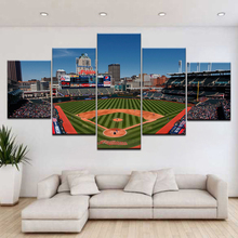 5 Panel HD Printing Canvas Painting Sports Baseball Field Wall Art Group Home Decor Wall Poster Modular Picture Artwork 2024 - buy cheap