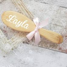 Personalized name wedding bridesmaid bride hair brushes, customize flower girl birthday mother's day hair brush Christmas gifts 2024 - buy cheap