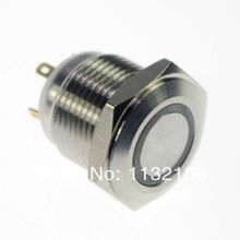 LED Color Red 16mm OD LED Ring Illuminated Momentary 1NO Push Button Switch Pin Terminals Waterproof 2024 - buy cheap