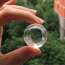 Bola de cristal blanco transparente 30mm globo Fengshui miniatura ornamentos para regalos decoración del hogar 2024 - compra barato