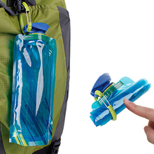 Portable 1L Outdoor Foldable Folding Plastic Light Drinking Water Bottle Bag Pouch Bladder Sport Bags for Camping Hiking Picnic 2024 - buy cheap